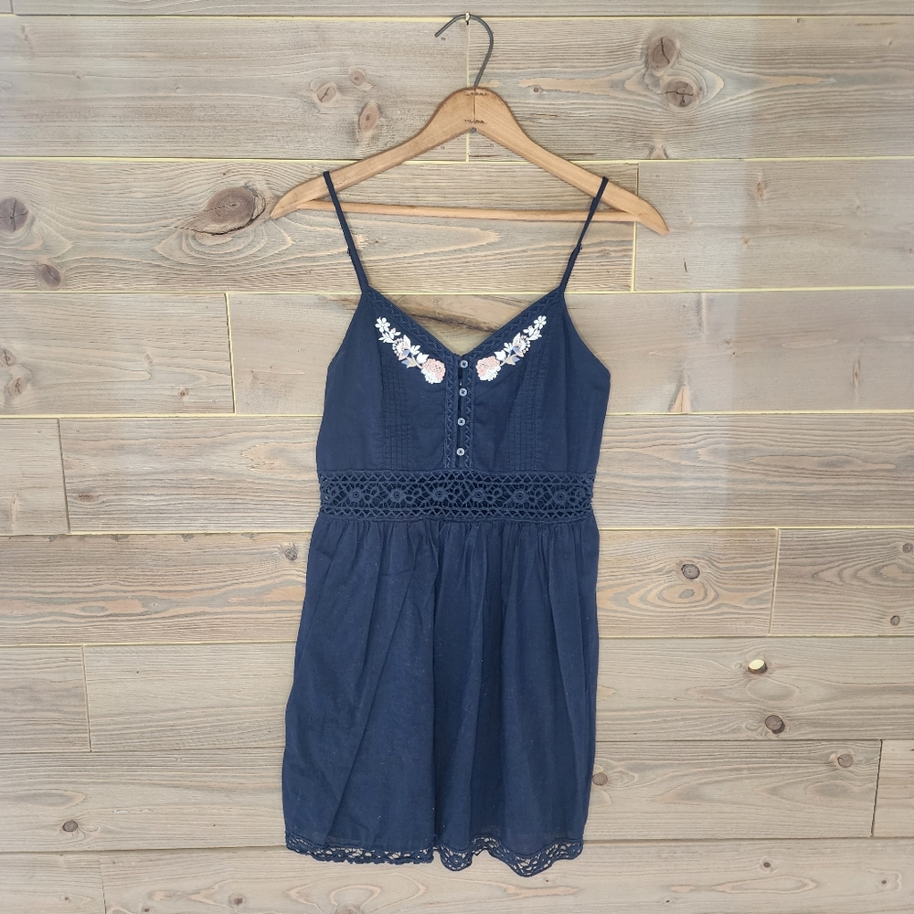 Abercrombie & Fitch Embroidered Mini Dress